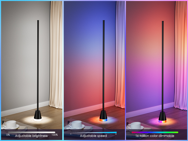 led corner floor lamp