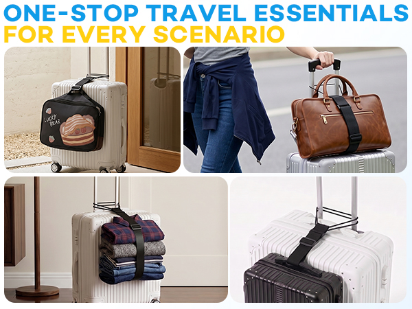 Adjustable Luggage Straps for Suitcases