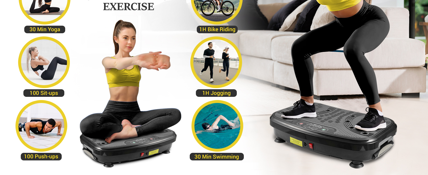 Vibration Plate Exercise Machine for Home Gym