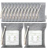 CLEVAST 14 Pack Activated Bamboo Charcoal Air Purifying Bags(2x200g, 12x50g), Natural Fresh Odor ...