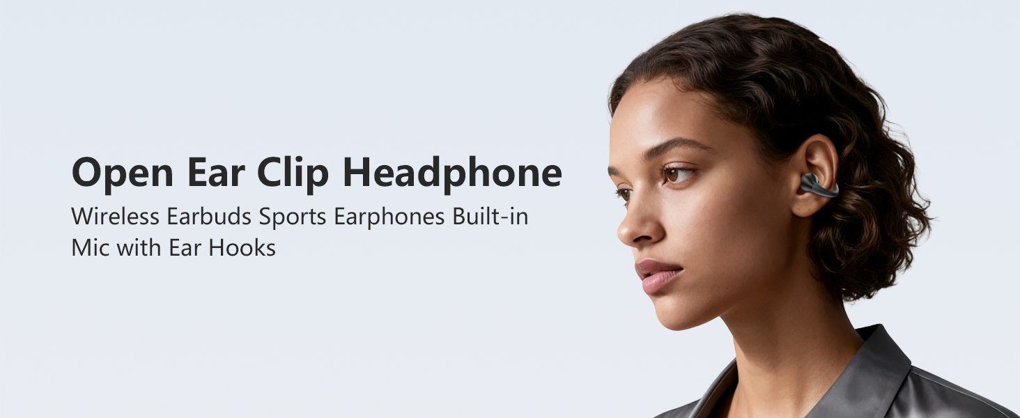 Open Ear Clip Headphone