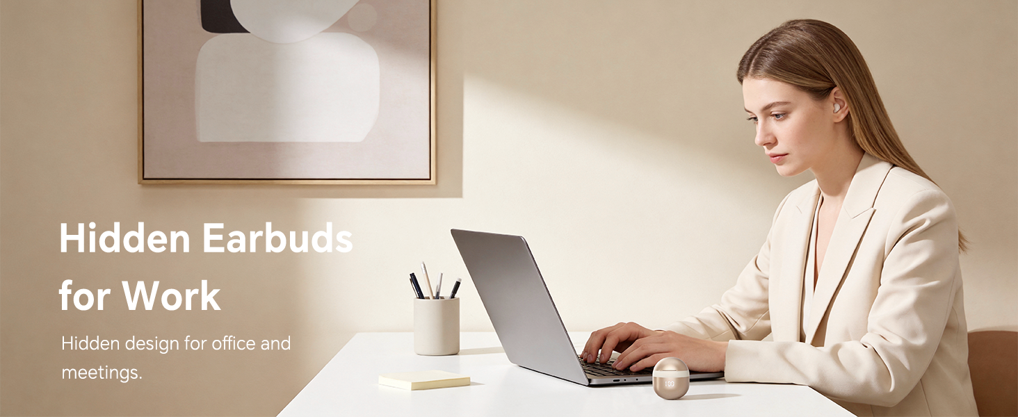 Discreet Hidden Earbuds for Work