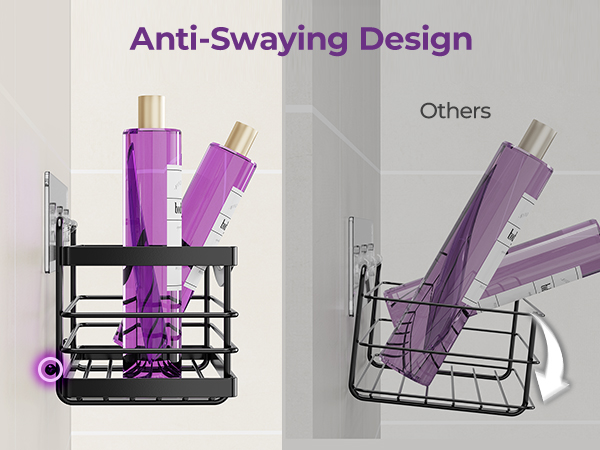 adhesive shower caddy