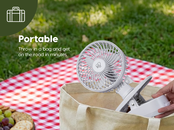 portable ventilador recargable clip on fanportable fan stroller car fan portable fan