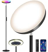Keepsmile Double Side Lighting Floor Lamp with Remote Smart App 36W/2600LM Super Bright Tall Stan...