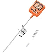 TempPro TP511 Digital Candy Thermometer with Pot Clip, Programmable Instant Read Food Meat Thermo...