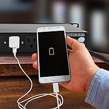 PDU Power Strip Surge Protector - 150 Joule 9 Outlet Strips Surge Protector Heavy Duty Electric