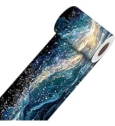 Nuxovilar Starry Wave Abstract Wallpaper Border Peel and Stick,PVC,3.94×16.4 Ft Peel and Stick Wa...