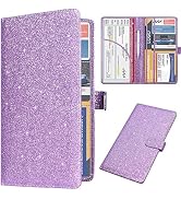 DMLuna Car Registration and Insurance Holder, Leather Vehicle Card Document Glove Box Organizer, ...
