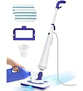 Professional Steam Mop Cleaner, 1300W Floor Steamer with Detergent Chamber, 25S Heat Up, Lightwei...