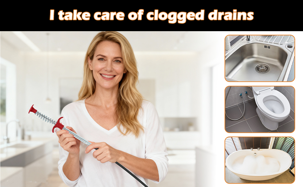 I take care of clogged drains
