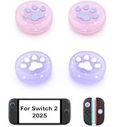 Thumb Grips Caps for Nintendo Switch 2 (2025), 4 Pcs Cute Switch 2 Joystick Caps Soft Joy Con Joy...