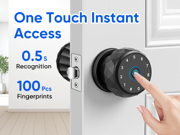 Smart Door Knob Fingerprint Door Lock