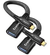 Cratree 8K Micro HDMI to HDMI Adapter 2Pack, Micro HDMI to HDMI Female Cable,8K@60hz,4K@120hz,Sup...
