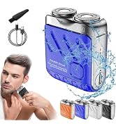 Skyworl Mini Shaver, Beard Shavers Portable Suitcase Design, Mini Portable Electric Shaver for Me...
