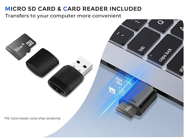 4k digital camera with memory card and card reader 2