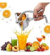 Fresh Fruit Juice Extractor,Aluminum Hand Juicer Squeezer Lemon Juicer Manual Hand Press with Erg...