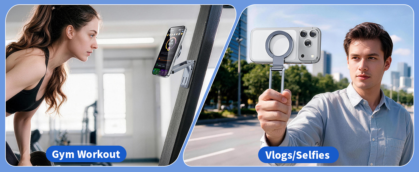 HIYJEN Magnetic Phone Tripod Stand