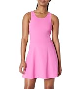Essentials Girls Active FormFlex Buttery Soft Tank Tennis Dress with Built-in Bodysuit, Br...