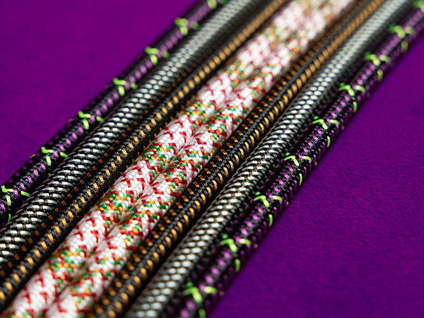 Close up of braided jackets