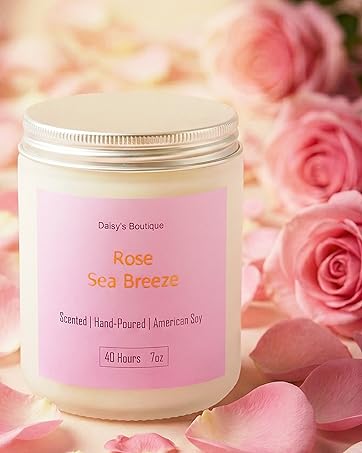 Scented Candles for Home Aromatherapy Candle Gift Present Set Soy Wax Long