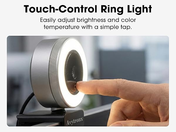 Touch- Control Ring Light