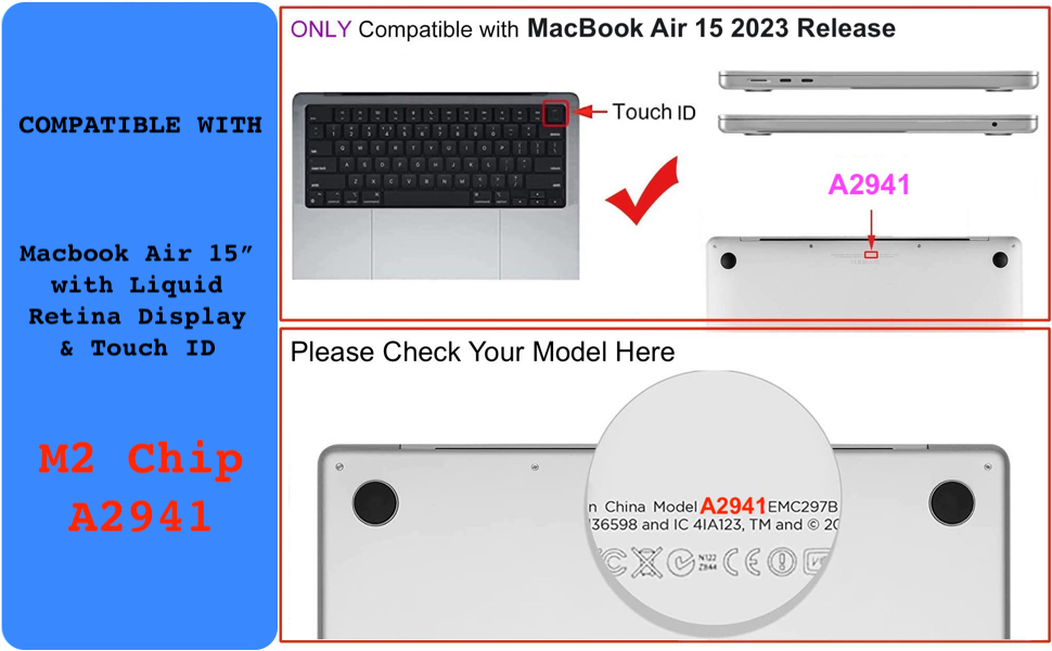 Macbook Air 15 inch 2023 A2941 M2 Chip