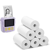 6 Pack Kids Camera Paper Roll Refill - HD Instant Print Thermal Photo Printer Paper for Most Came...