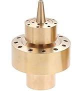 Hicello 1" Brass DN25 Fountain Nozzle Column Water Fountain Nozzle Sprinkler Spray Head for Garde...