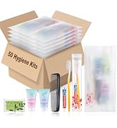 Homeless Hygiene Kit for Donations,Bulk Basic Toiletry Kits Care Package Supplies in Zip Pouch,Ho...
