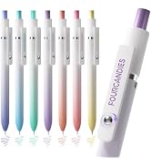 Four Candies 7 Pack Colored Pens,Quick Dry Ink Colorful Gel Pens | 0.7mm Fine Point Fidget Pens f...