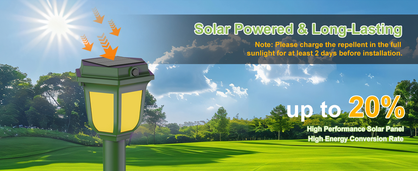 solar powered &amp; long-lasting