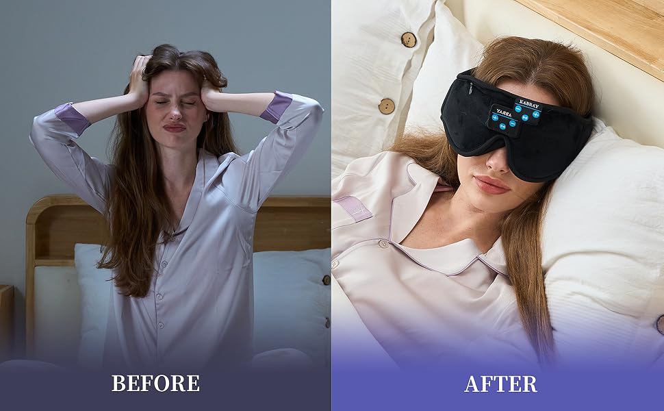 sleeping headphones, noise cancelling sleep mask, wireless sleep mask, sleep headband