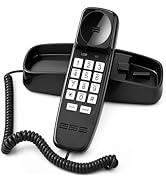 Uvital Corded Phones for Landline, Wall-Mount Telephones for Landline Phone with Loud Ringer, Hom...