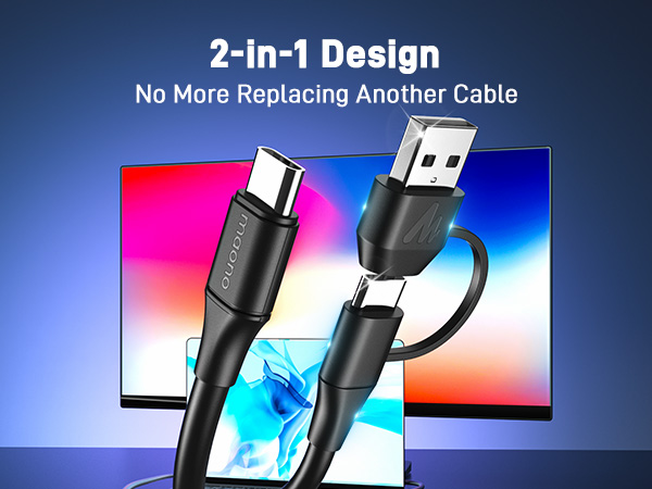 MAONO USB A&amp;C 2 in 1 microphone cable