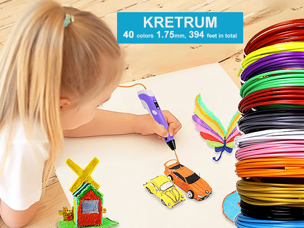3D pen filament 40 colors