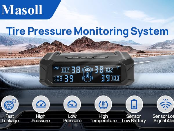 Masoll M14 tpms with fast leakage ,high/low pressure, sensor b
