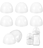8 Count Baby Bottle Lids Compatible with Philips Avent Baby Bottles, Soft &amp; Safe PP Bottle Caps f...