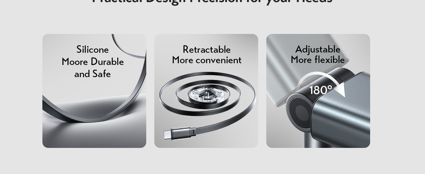 Retractable Car Charger USB C Fast Charging