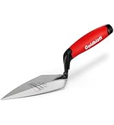 Goldblatt RED Pointing Trowel, 6" x 2-3/4" Upgraded Ground Blade, Professional Masonry Tools, Hea...