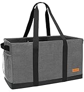 WONDAY Extra Large Utility Tote Bag - Standing Reusable Grocery Bag with Handle, Collapsible Stor...