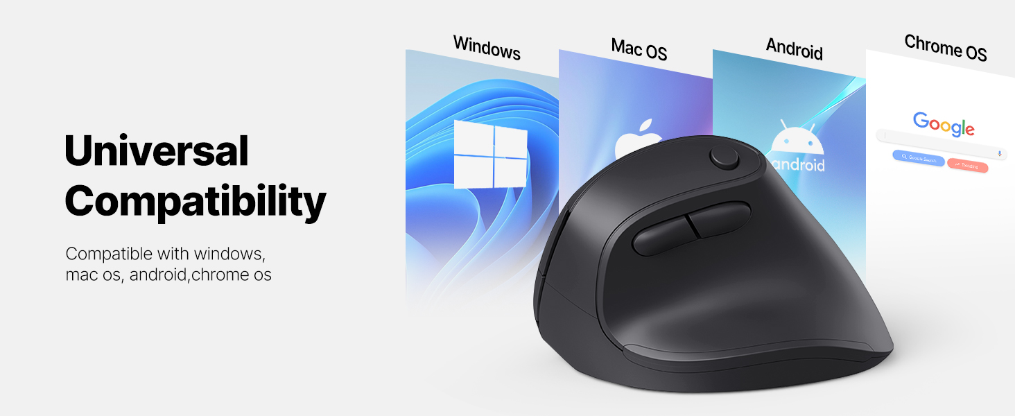 Black ergonomic mouse