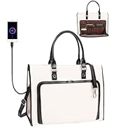 Laptop Bag for Women 17.3 inch Laptop Tote Bag Stand-up Business Office Work Bag Briefcase Comput...