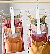 MORALVE European Beechwood Tank Top Hangers - 2 Pack - Space Saving Sports Bra Hanger for Closet ...