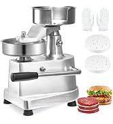 VEVOR Commercial Burger Patty Maker, 130mm/5inch Hamburger Beef Patty Maker, Heavy Duty Food-Grad...