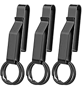 Manesi Duty Belt Key Holder, Belt Key Clip, Stainless Steel Tactical Stealth Belt Loop Key Ring H...