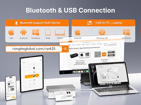 Rongta Shipping Thermal Label Printer