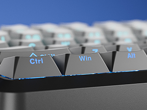 side printed key