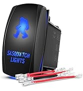 Nilight SASQUATCH LIGHTS Rocker Switch 5Pin Laser On/Off LED Light 20A/12V 10A/24V Switch Jumper ...