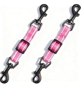IVIA PET 2 Pcs Dog Collar Safety Clips with Double Ended Clasps | Adjustable Collar Backup Clip f...
